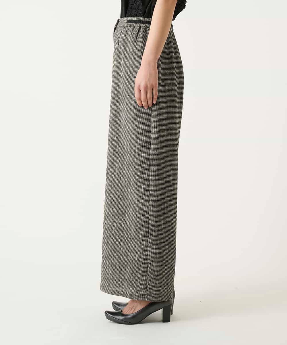 RLLFD03290 HIROKO BIS GRANDE(ヒロコ ビス グランデ) ツイーディーメッシュワイドパンツ ブラック