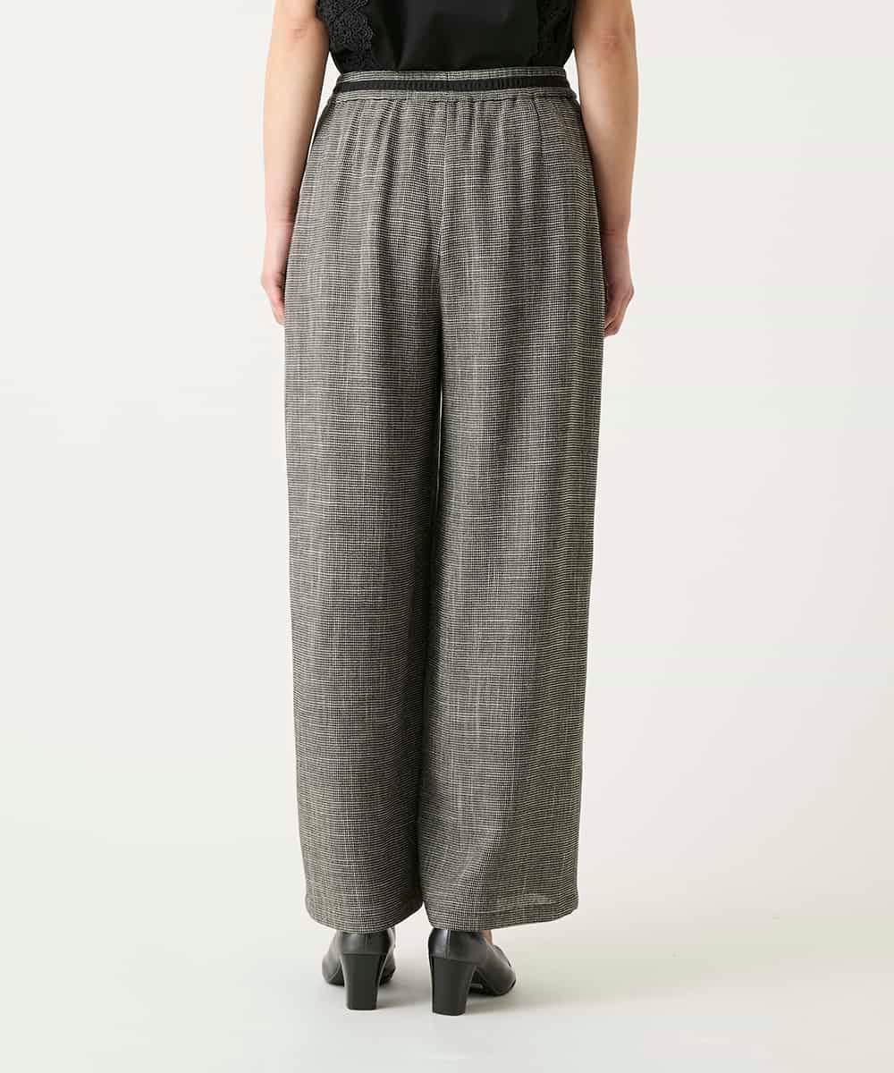 RLLFD03290 HIROKO BIS GRANDE(ヒロコ ビス グランデ) ツイーディーメッシュワイドパンツ ブラック