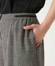 RLLFD03290 HIROKO BIS GRANDE(ヒロコ ビス グランデ) ツイーディーメッシュワイドパンツ ブラック