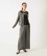 RLLFD03290 HIROKO BIS GRANDE(ヒロコ ビス グランデ) ツイーディーメッシュワイドパンツ ブラック