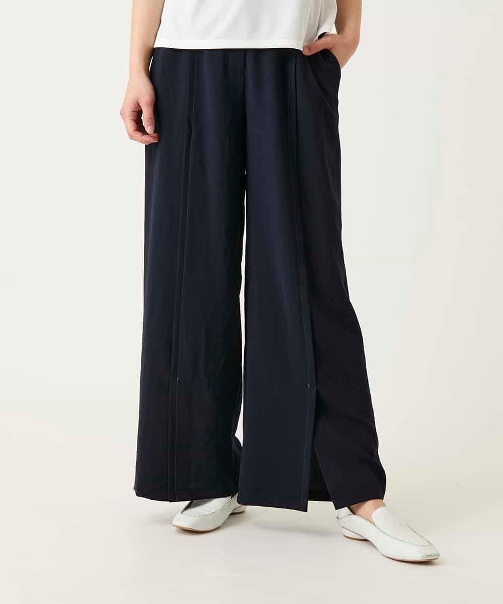 RLLFD12260 HIROKO BIS GRANDE(ヒロコ ビス グランデ) センタータックスリットデザインパンツ ネイビー