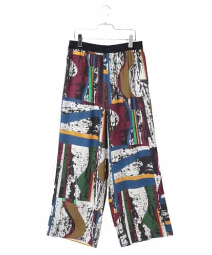 RLLFD21350 HIROKO BIS GRANDE アートパネルデザインワイドパンツ