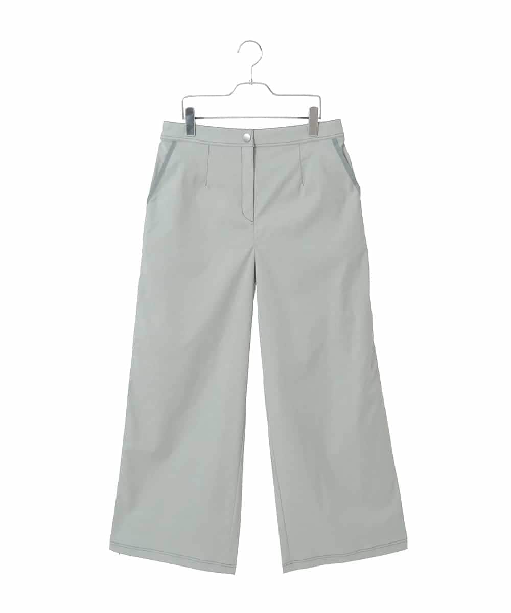 RLLFD32310 HIROKO BIS GRANDE(ヒロコ ビス グランデ) リネンライクイージーワイドパンツ ライトグレー