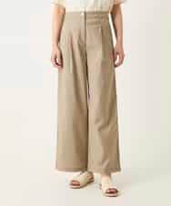 RLLFD32310 HIROKO BIS GRANDE(ヒロコ ビス グランデ) リネンライクイージーワイドパンツ ライトグレー