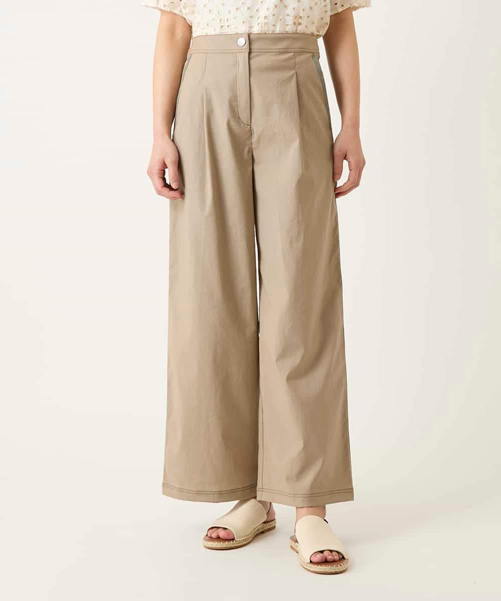 RLLFD32310 HIROKO BIS GRANDE(ヒロコ ビス グランデ) リネンライクイージーワイドパンツ ライトグレー