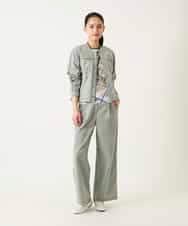 RLLFD32310 HIROKO BIS GRANDE(ヒロコ ビス グランデ) リネンライクイージーワイドパンツ ライトグレー