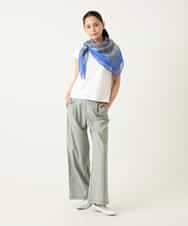 RLLFD32310 HIROKO BIS GRANDE(ヒロコ ビス グランデ) リネンライクイージーワイドパンツ ライトグレー