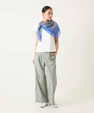 RLLFD32310 HIROKO BIS GRANDE(ヒロコ ビス グランデ) リネンライクイージーワイドパンツ ライトグレー