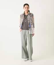 RLLFD32310 HIROKO BIS GRANDE(ヒロコ ビス グランデ) リネンライクイージーワイドパンツ ライトグレー