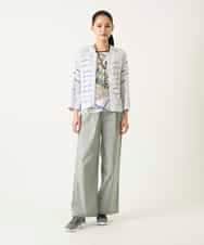 RLLFD32310 HIROKO BIS GRANDE(ヒロコ ビス グランデ) リネンライクイージーワイドパンツ ライトグレー