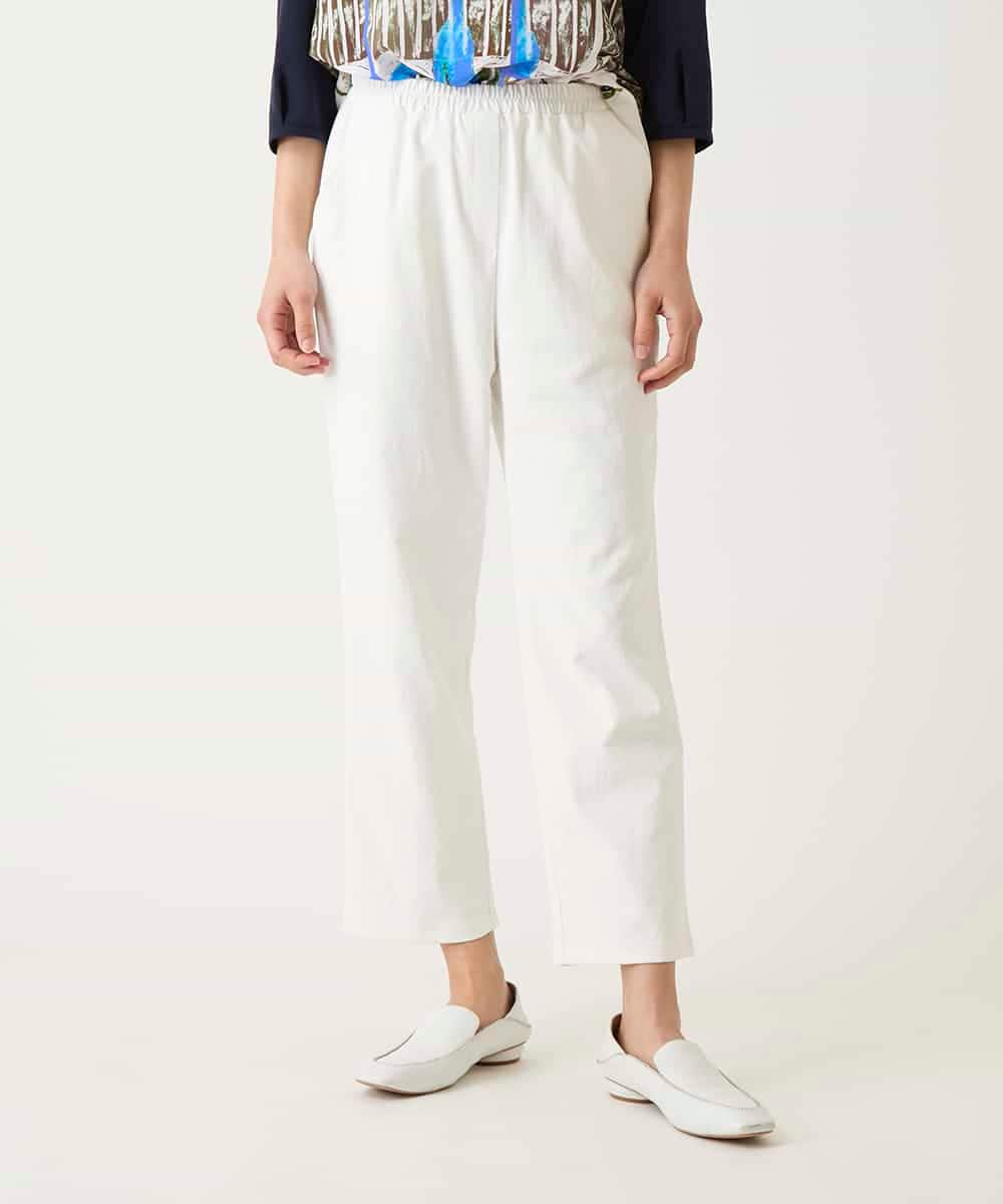 RLLFD50250 HIROKO BIS GRANDE(ヒロコ ビス グランデ) ボディシェルテーパードイージーパンツ ホワイト