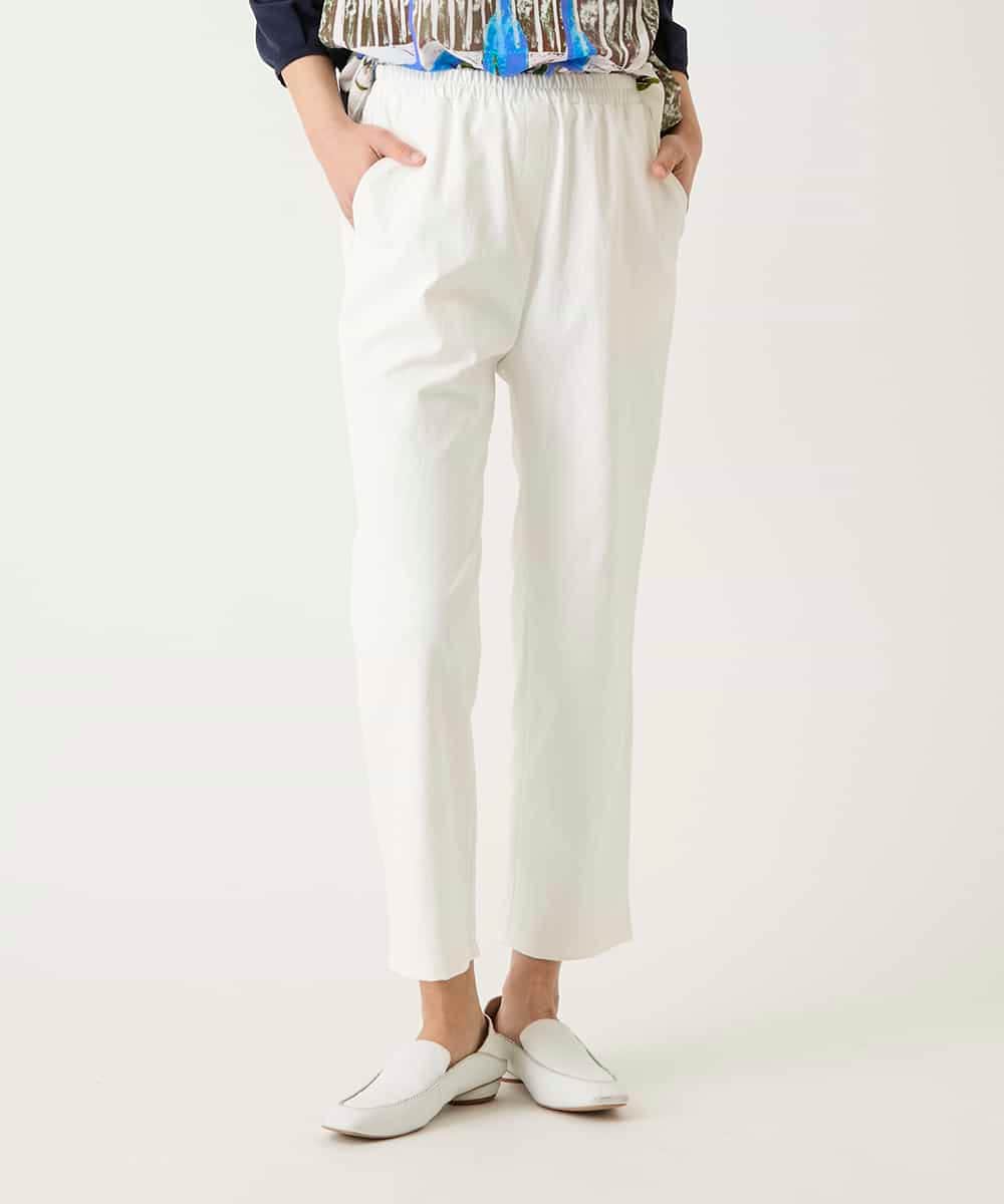 RLLFD50250 HIROKO BIS GRANDE(ヒロコ ビス グランデ) ボディシェルテーパードイージーパンツ ホワイト