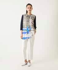 RLLFD50250 HIROKO BIS GRANDE(ヒロコ ビス グランデ) ボディシェルテーパードイージーパンツ ホワイト