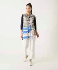 RLLFD50250 HIROKO BIS GRANDE(ヒロコ ビス グランデ) ボディシェルテーパードイージーパンツ ホワイト