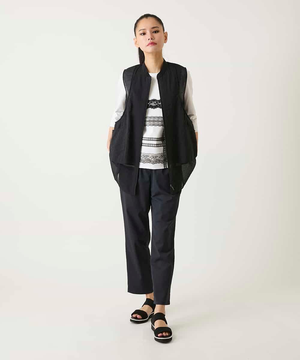 RLLFD50250 HIROKO BIS GRANDE(ヒロコ ビス グランデ) ボディシェルテーパードイージーパンツ ホワイト