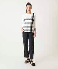 RLLFD50250 HIROKO BIS GRANDE(ヒロコ ビス グランデ) ボディシェルテーパードイージーパンツ ホワイト