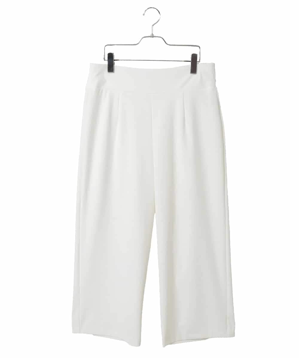 RLLFD51190 HIROKO BIS GRANDE(ヒロコ ビス グランデ) ハイストレッチセミワイドパンツ ホワイト