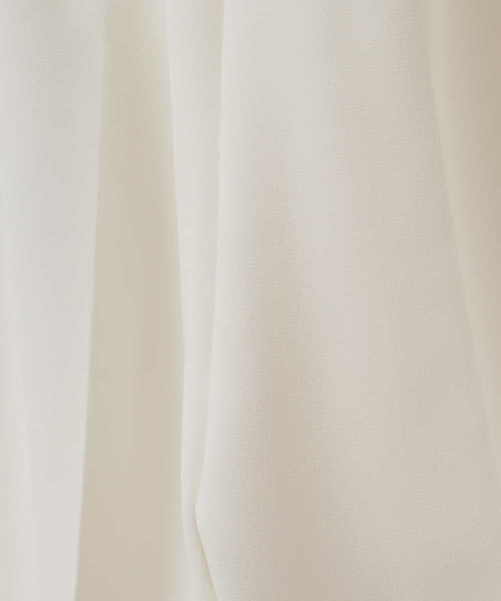 RLLFT40240 HIROKO BIS GRANDE(ヒロコ ビス グランデ) 【洗濯機で洗える】コンフォートセンタープリーツパンツ ホワイト