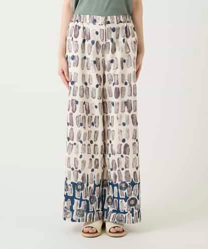 RLLGE05310 HIROKO BIS GRANDE エスニックモチーフスラブワイドパンツ