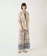 RLLGE05310 HIROKO BIS GRANDE(ヒロコ ビス グランデ) エスニックモチーフスラブワイドパンツ ベージュ