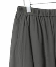 RLLGE11310 HIROKO BIS GRANDE(ヒロコ ビス グランデ) 【大きいサイズ】サークルヘムドレープフレアパンツ /洗える カーキ