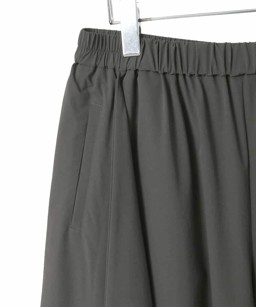 RLLGE11310 HIROKO BIS GRANDE(ヒロコ ビス グランデ) 【大きいサイズ】サークルヘムドレープフレアパンツ /洗える カーキ