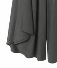 RLLGE11310 HIROKO BIS GRANDE(ヒロコ ビス グランデ) 【大きいサイズ】サークルヘムドレープフレアパンツ /洗える カーキ