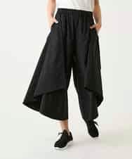 RLLGE11310 HIROKO BIS GRANDE(ヒロコ ビス グランデ) 【大きいサイズ】サークルヘムドレープフレアパンツ /洗える カーキ