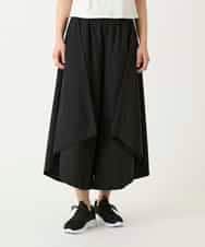 RLLGE11310 HIROKO BIS GRANDE(ヒロコ ビス グランデ) 【大きいサイズ】サークルヘムドレープフレアパンツ /洗える カーキ