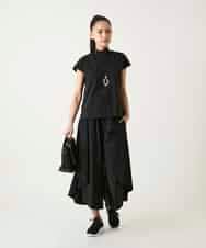 RLLGE11310 HIROKO BIS GRANDE(ヒロコ ビス グランデ) 【大きいサイズ】サークルヘムドレープフレアパンツ /洗える カーキ