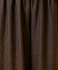 RLLGE12290 HIROKO BIS GRANDE(ヒロコ ビス グランデ) 【先行予約/大きいサイズ】ウエストギャザーリネンライクワイドパンツ ブラウン