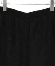 RLLGE30280 HIROKO BIS GRANDE(ヒロコ ビス グランデ) ラッセルレースサイドラインフレアーパンツ ブラック