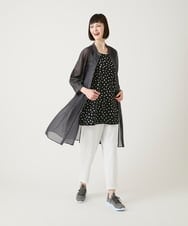 RLLGE40250 HIROKO BIS GRANDE(ヒロコ ビス グランデ) 【大きいサイズ】ウエストギャザーストレッチパンツ /洗濯機で洗える ホワイト
