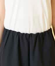 RLLGE40250 HIROKO BIS GRANDE(ヒロコ ビス グランデ) 【先行予約/大きいサイズ】ウエストギャザーストレッチパンツ ネイビー