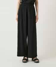 RLLGE52250 HIROKO BIS GRANDE(ヒロコ ビス グランデ) 【大きいサイズ/接触冷感/UVカット/速乾】ファンクションワイドパンツ ブラック