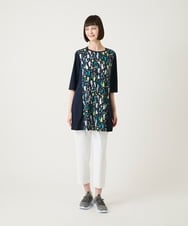 RLLGE55210 HIROKO BIS GRANDE(ヒロコ ビス グランデ) 【大きいサイズ】エアリーフィット2WAYストレッチパンツ ライトグレー
