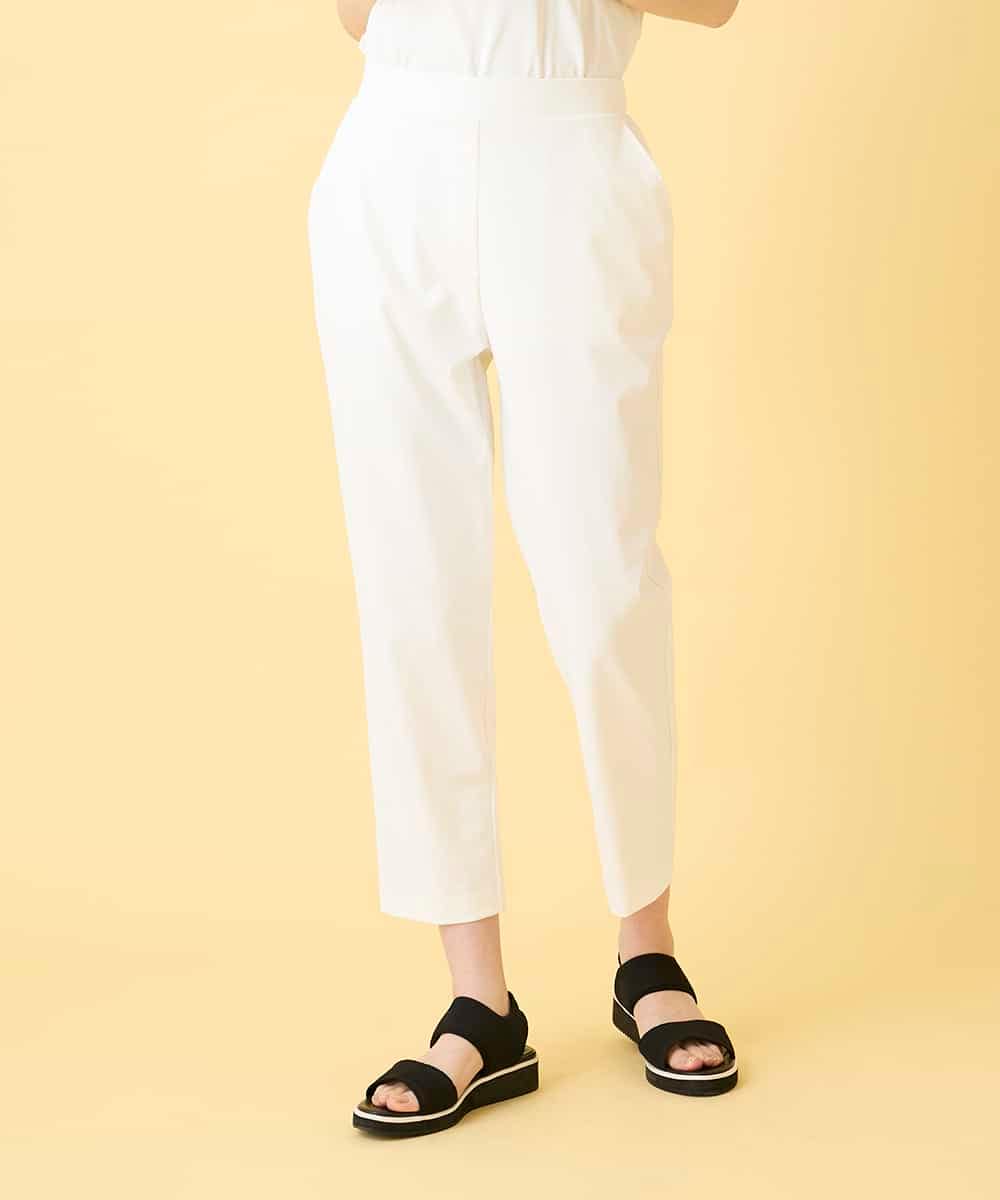 RLLGE55210 HIROKO BIS GRANDE(ヒロコ ビス グランデ) 【先行予約/大きいサイズ】エアリーフィット2WAYストレッチパンツ ホワイト