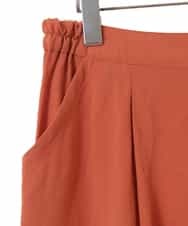 RLLGT02280 HIROKO BIS GRANDE(ヒロコ ビス グランデ) 【洗濯機で洗える】ドライタッチフレアシルエットパンツ オレンジ