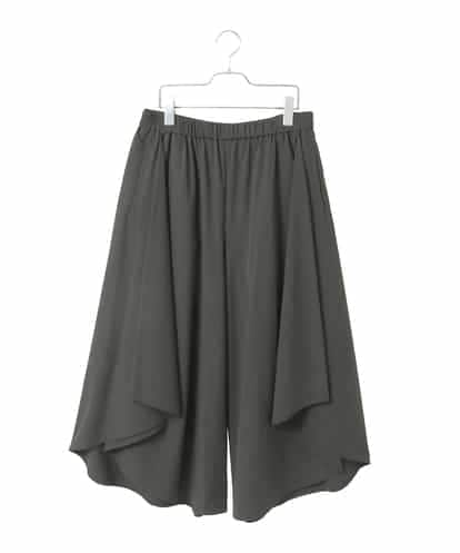 RLLHE11310 HIROKO BIS GRANDE 【大きいサイズ】サークルヘムドレープフレアパンツ /洗える