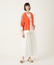 RLLIE20250 HIROKO BIS GRANDE(ヒロコ ビス グランデ) 【大きいサイズ】タイプライターフレアパンツ /洗濯機で洗える ブラウン