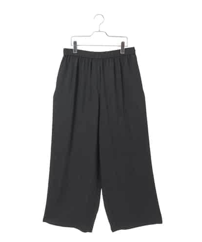 RLLLE12300 HIROKO BIS GRANDE 【大きいサイズ】ワッシャーツイルデザインワイドパンツ