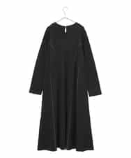 RLPAE42510 HIROKO BIS GRANDE(ヒロコ ビス グランデ) ラインアクセント切り替えデザインポンチワンピース ブラック