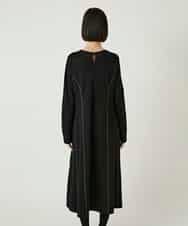 RLPAE42510 HIROKO BIS GRANDE(ヒロコ ビス グランデ) ラインアクセント切り替えデザインポンチワンピース ブラック