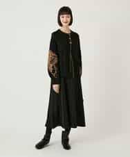 RLPAE42510 HIROKO BIS GRANDE(ヒロコ ビス グランデ) ラインアクセント切り替えデザインポンチワンピース ブラック