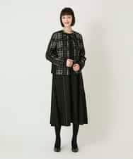 RLPAE42510 HIROKO BIS GRANDE(ヒロコ ビス グランデ) ラインアクセント切り替えデザインポンチワンピース ブラック