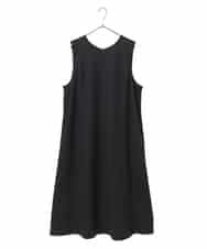 RLPAF02410 HIROKO BIS GRANDE(ヒロコ ビス グランデ) 【大きいサイズ】スムースウールAラインジャンパースカート ブラック