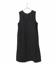 RLPAF02410 HIROKO BIS GRANDE(ヒロコ ビス グランデ) 【大きいサイズ】スムースウールAラインジャンパースカート ブラック