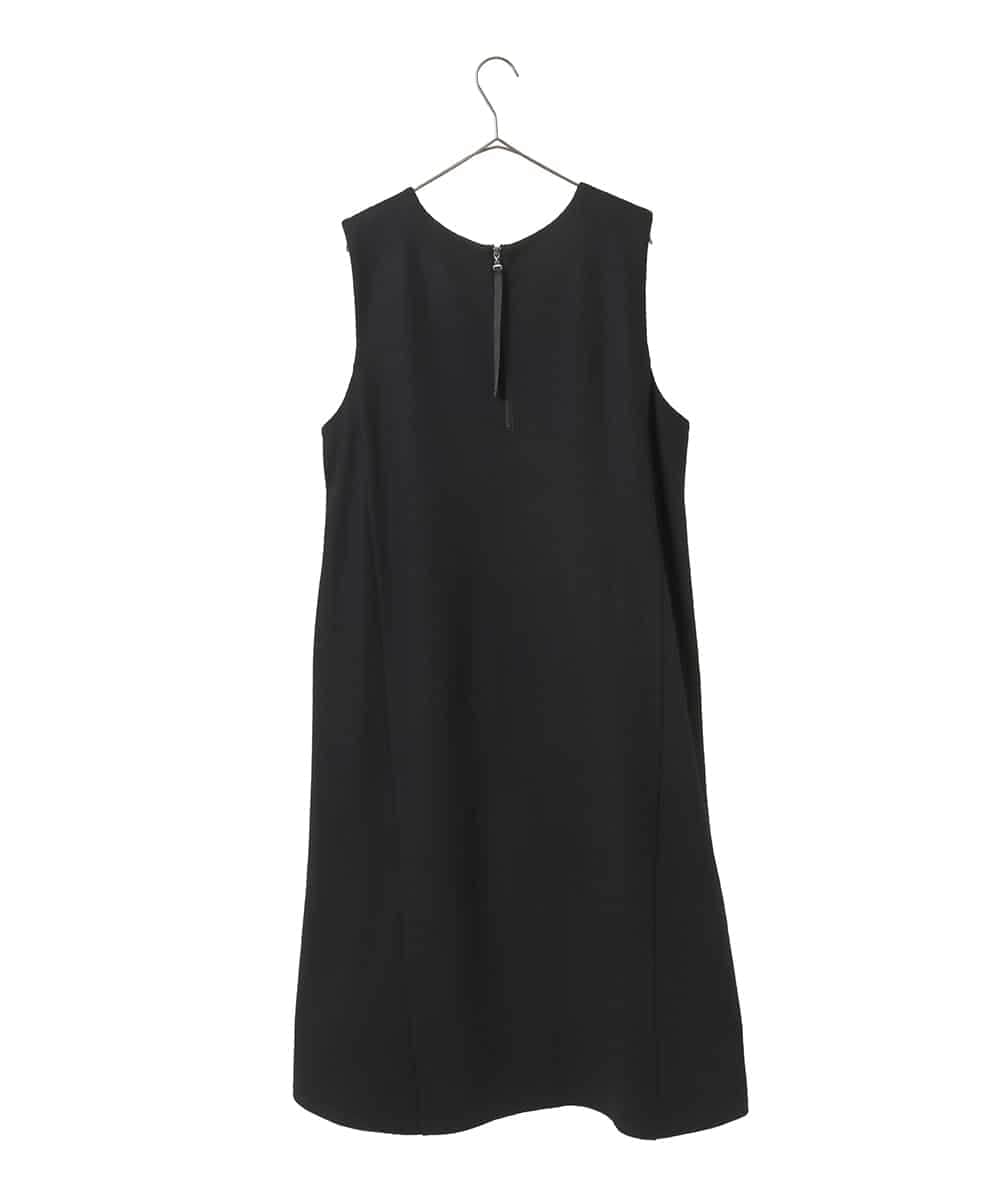 RLPAF02410 HIROKO BIS GRANDE(ヒロコ ビス グランデ) 【大きいサイズ】スムースウールAラインジャンパースカート ブラック