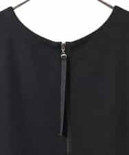 RLPAF02410 HIROKO BIS GRANDE(ヒロコ ビス グランデ) 【大きいサイズ】スムースウールAラインジャンパースカート ブラック