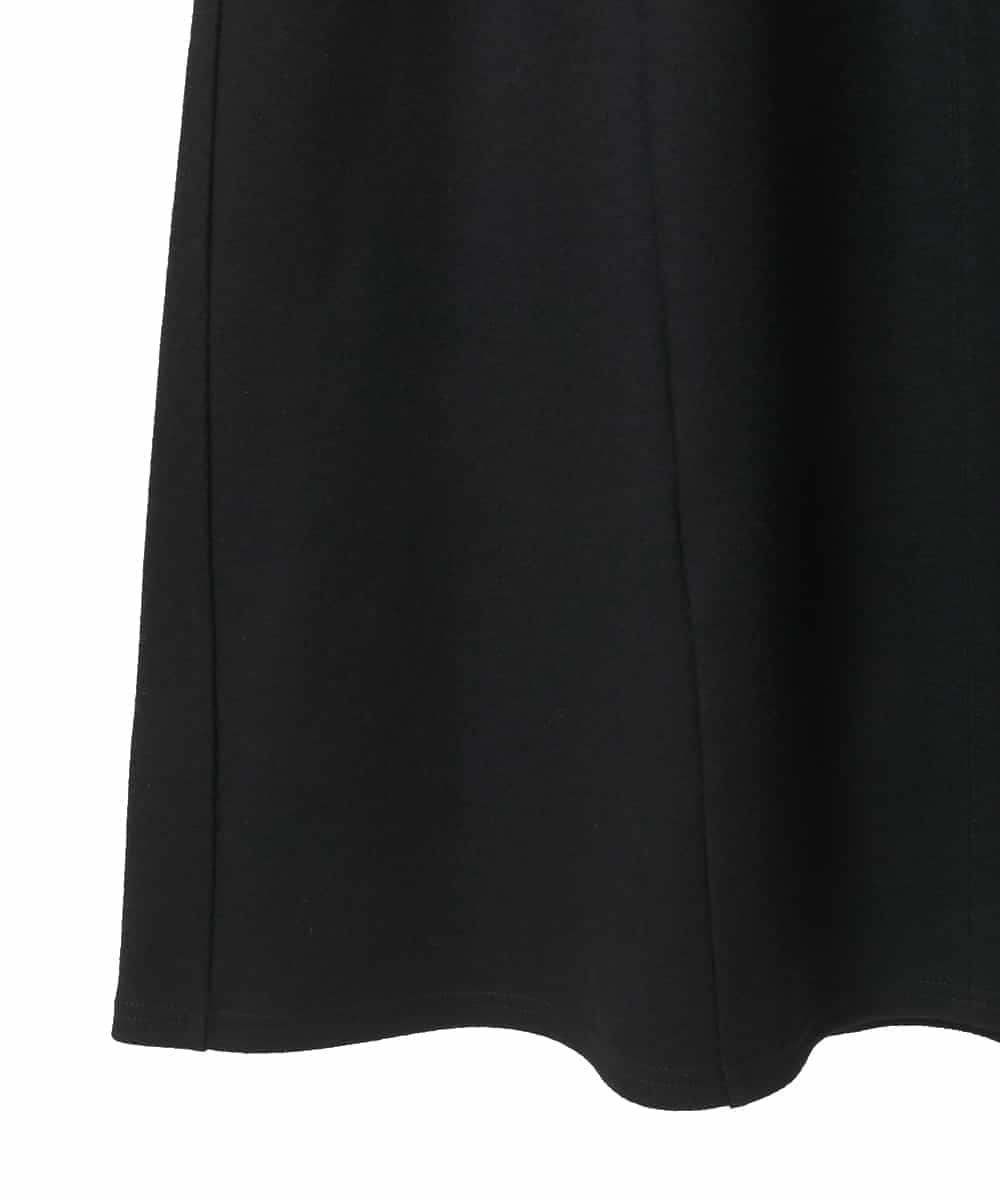 RLPAF02410 HIROKO BIS GRANDE(ヒロコ ビス グランデ) 【大きいサイズ】スムースウールAラインジャンパースカート ブラック